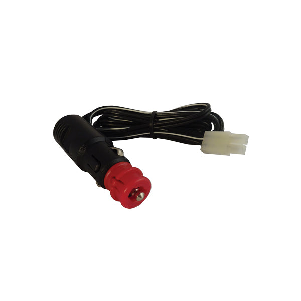 Battery charger lead with cigarette lighter/DIN plug